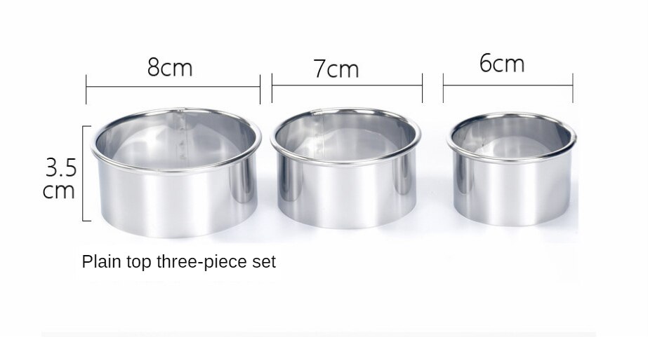 3Pcs Simple And Easy To Use Stainless Steel Mold Dumpling Making Tool Pressing dumpling Wrapper And Cutting Dumpling Wrapper
