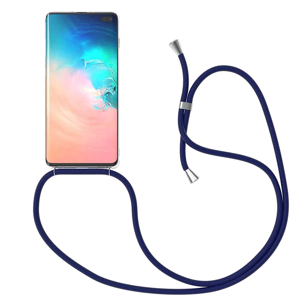 L2in1 funda de teléfono móvil colgante sobre la correa de la cuerda del cuello del teléfono móvil para Samsung S10/S10 Plus/S10 e/S9/S9 Plus/S8/S8 Plus: for S9 / E