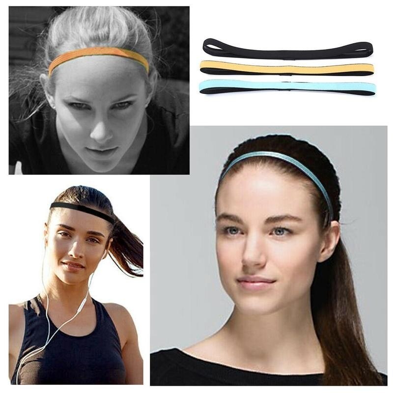 1Pcs Vrouwen Sport Haarband Yoga Hoofdband Transpiratie Fitness Anti-Slip Voor Vrouwen Running Zweetband Elastische Mannen haar A9F5