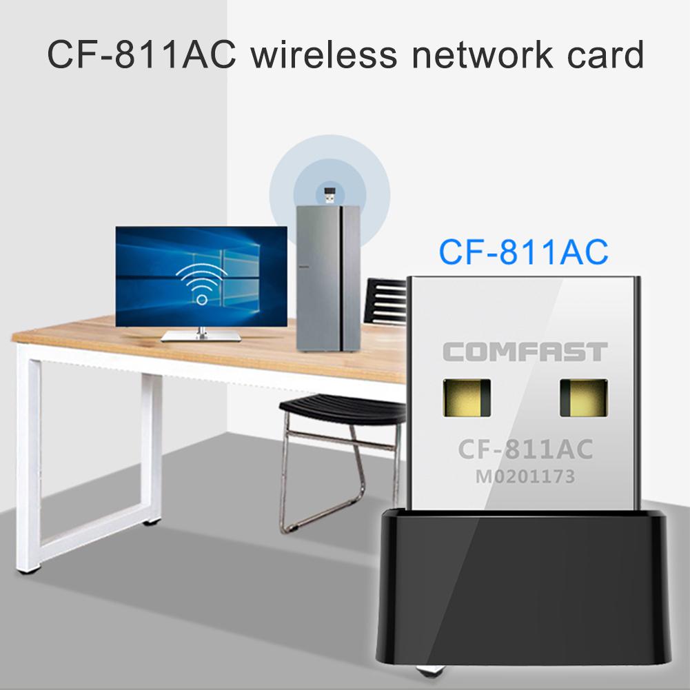 COMFAST CF-811AC 650Mbs USB sans fil 2.4G & 5G Wifi adaptateur haute vitesse carte réseau RTL8811 double bande 802.11 antenne ca pour ordinateur portable