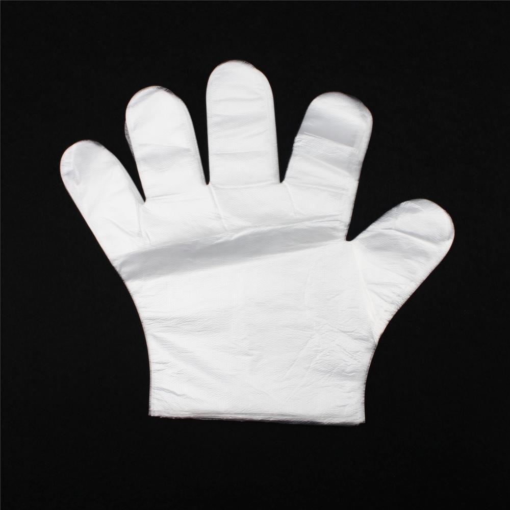 Guantes desechables de plástico para el hogar, manoplas multifuncionales para restaurante, barbacoa, 100 unids/paquete