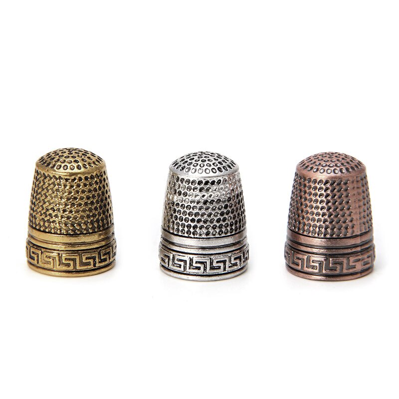 ZOTOONE 1PC Finger Thimble Hard Protector Metal Sewing Tools Needles Partner Classical