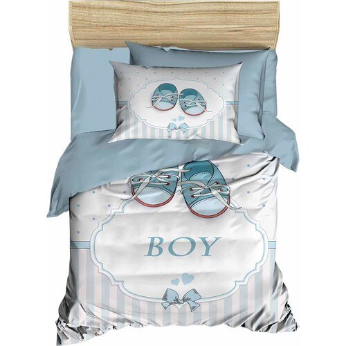 Dowry Wonderland Digital Printed 3D Baby bed Sheet Set Boy Water Green