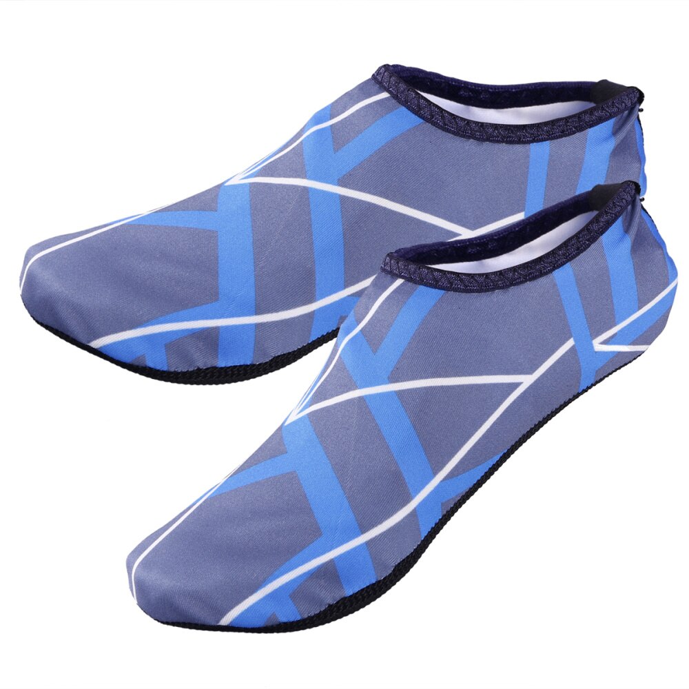 Wytrzymała podeszwa boso skóra wodna buty skarpety nurkowe na basen plażowy piasek pływać surfować rozmiar XS (czerwona róża): niebieski