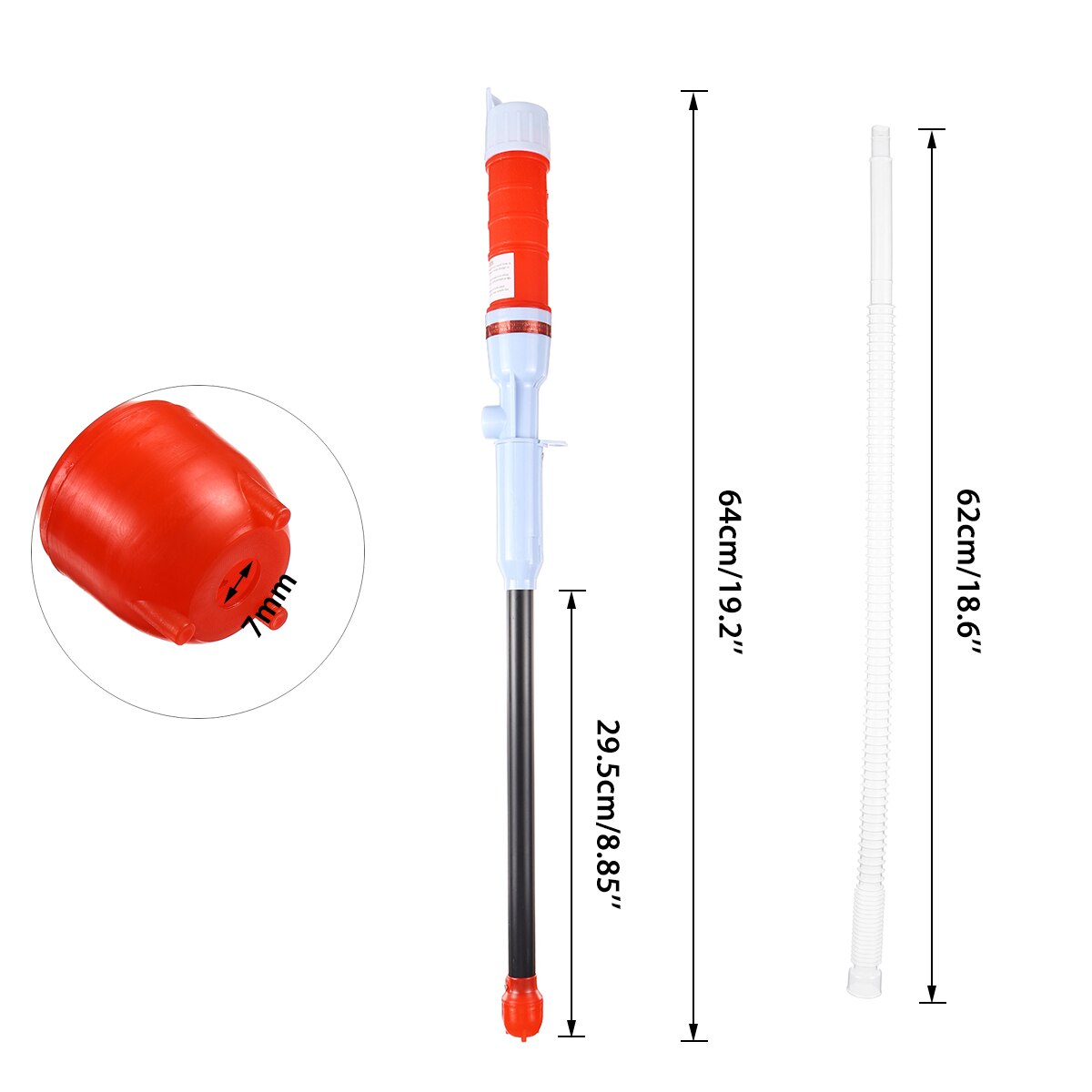Red Electric Powered Pump Diesel Fuel Solvent Portable Battery Syphon Liquid Water Gas Oil Pump Power Transfer Tool Pumps