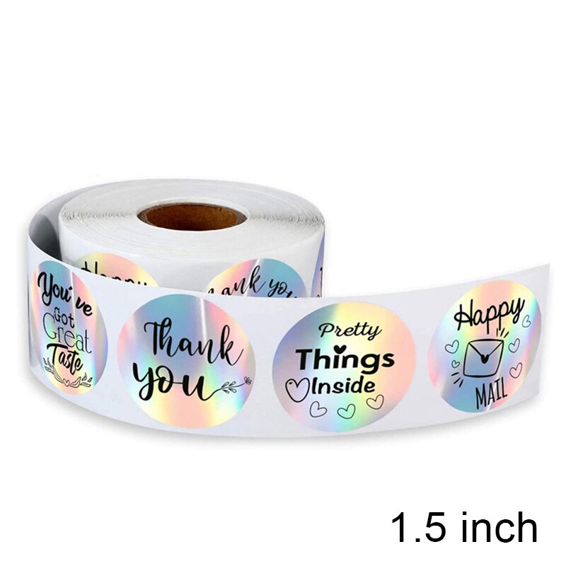 1/1.5 "Dank U Voor Ondersteunende Mijn Kleine Business Sticker 6 Voor Kleine Ondernemers Online Verkopers Tape 500pcs/Roll: 1.5 inch