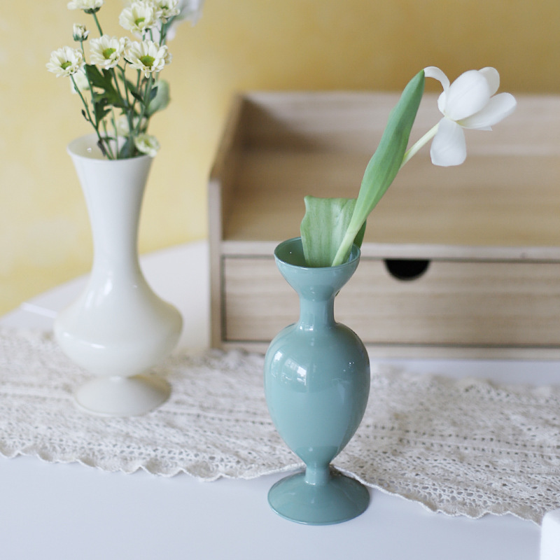 Vilead Glas nordisch Stil Vase Hydrokultur Terrarium Anlage Halfter Flasche für Heimat Sekretariat Balkon Wohnzimmer Hochzeit Esszimmer Dekor