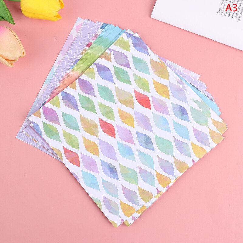 50pcs 15cm Square Origami Paper Double Side Floral Folding Sakura Craft Papers Kids Handmade DIY Scrapbooking Craft Decoration: LZHG161-A3