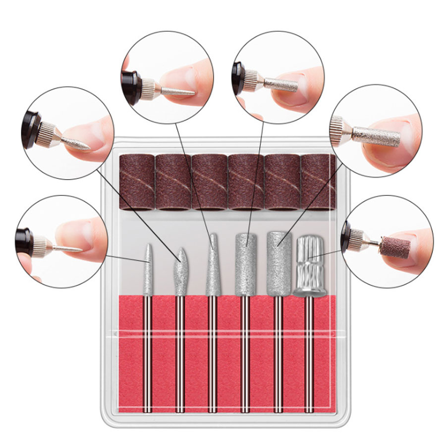 Cccist flere elektriske bore negle bits manicure og pedicure bore negle udstyr cutters til manicure maskine