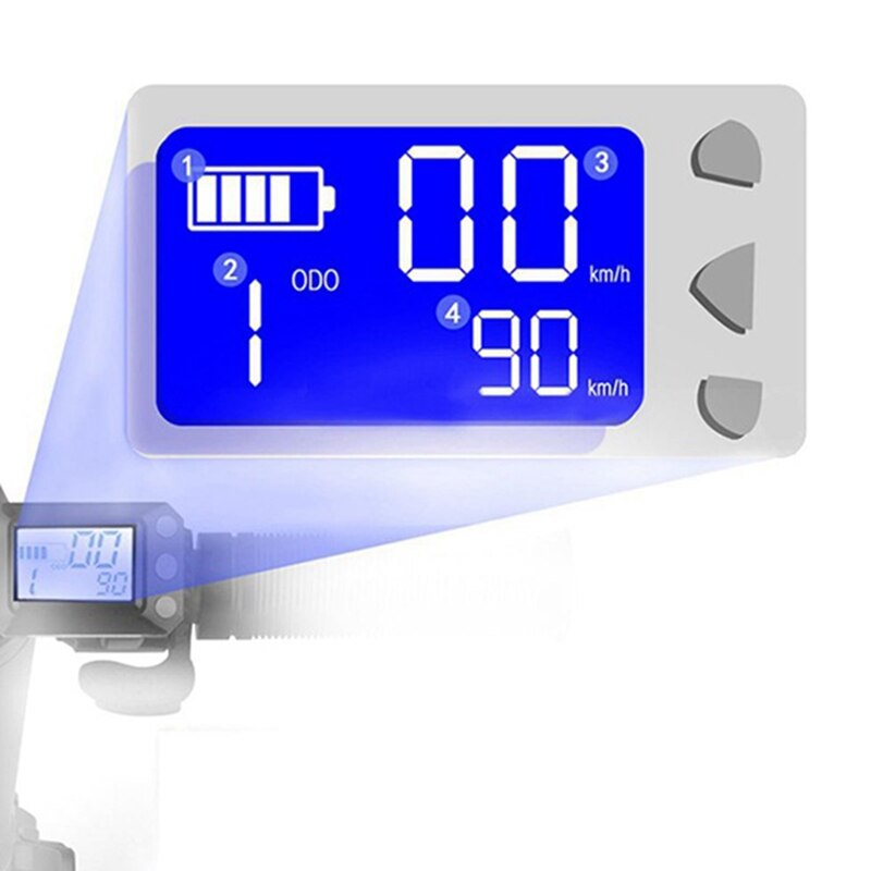 Acceleratore dell&#39;interruttore dello schermo di visualizzazione dello strumento del motorino elettrico regolabile 24V 36V per le parti del motorino da 5.5 pollici