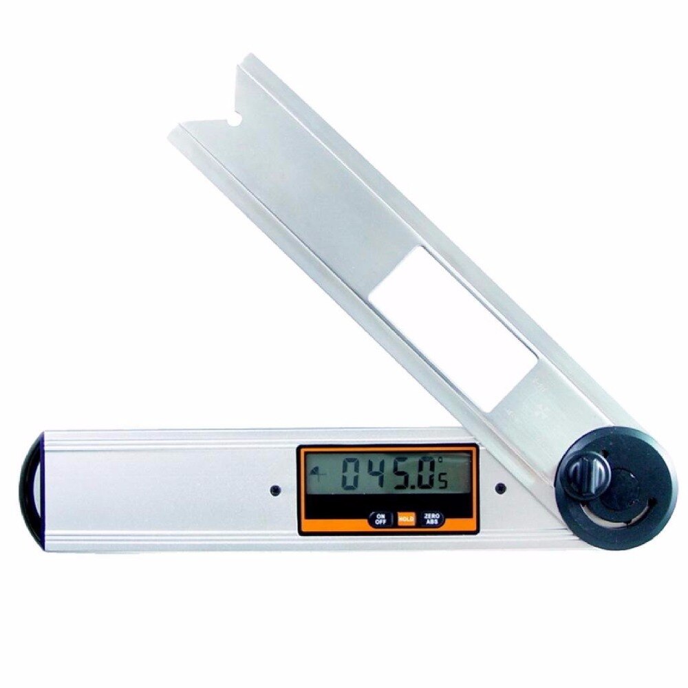 Digital Waterproof Angle Finder Gauge Protractor Meter Bubble Spirit Level 360 degree with Analog Quadrant Display