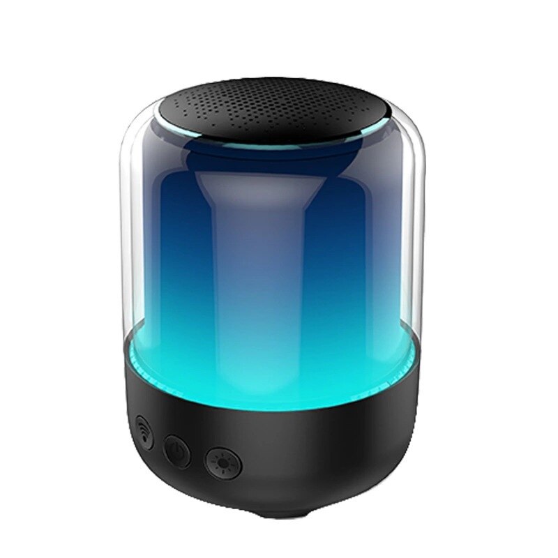 Colorful light speakers, portable mini desktop Bluetooth subwoofer bedside colorful night light