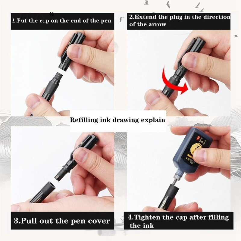 1/3pcs ltifunction Brush Pen Calligraphy Pen Markers Art Writing Office School Supplies Stationery Drawings Sketch Lettering Pen