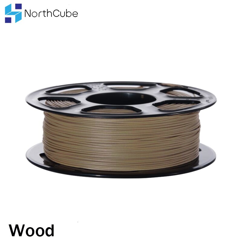 NORTHCUBE 3D Drucker Holz Faser PLA Filament 1,75mm 0,8 KG/Roll Holz Effekte Ähnliche Farbe Filament für 3D drucker