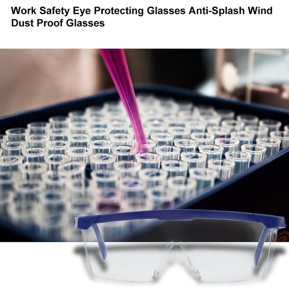 Gafas de seguridad para trabajo, lentes de protección para ojos, antipolvo, para laboratorio, pintura Industrial, antisalpicaduras, a prueba de viento
