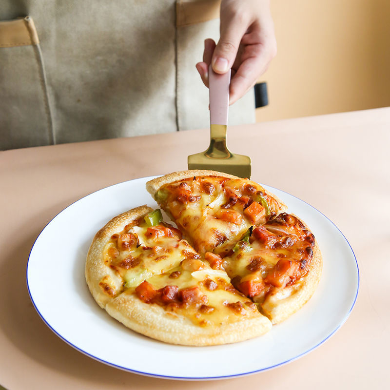 Pala de Pizza de acero inoxidable para pastel, mantequilla, queso, helado, cortador de postres, pala para pastel, ayudante de comida