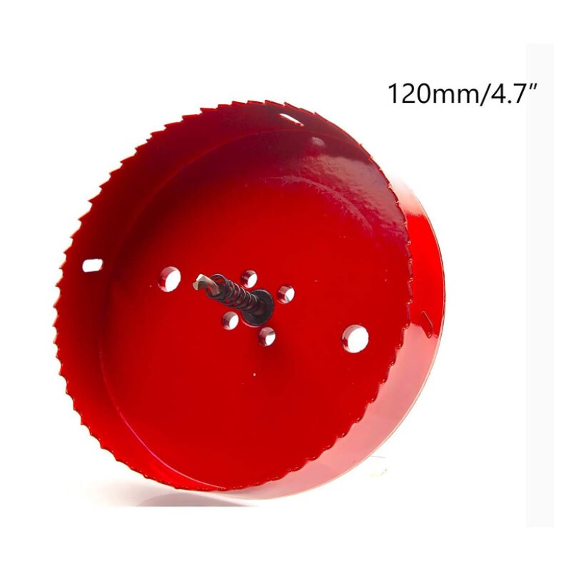 4.7 inch Dia Wood Iron Spring Loaded Hole Saw Drilling Tool (120mm/4.7-inch)