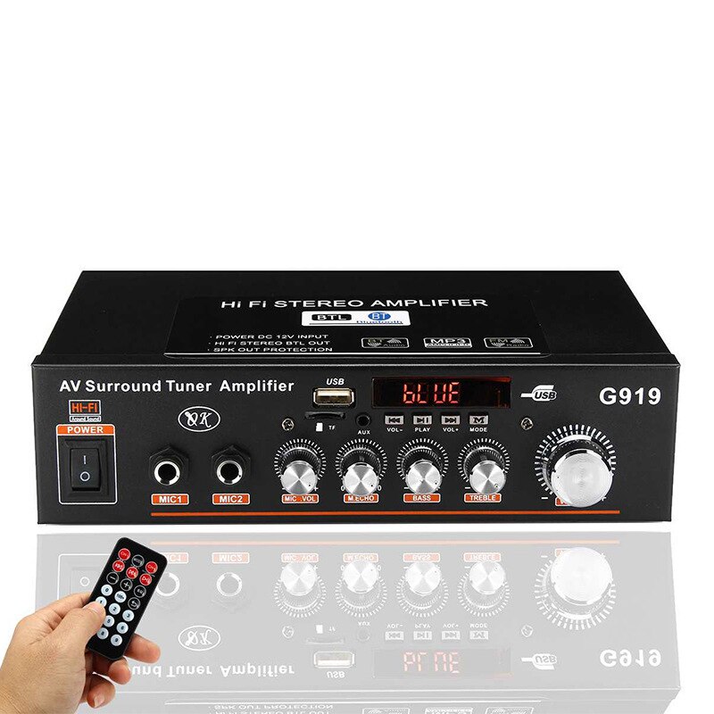 12V/220V 360W G919 Mini Amplificador Audio- Bluetooth Stereo Energie Verstärker Digital FM SD Hifi 2CH Ampere Musik Spieler Für Auto Heimat