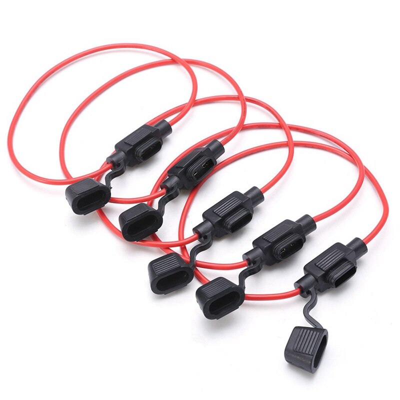 1pcs Waterproof Auto Inline Mini In-Line Fuse Holder Small Waterproof Harness Seat With Line Fuse Box 30CM