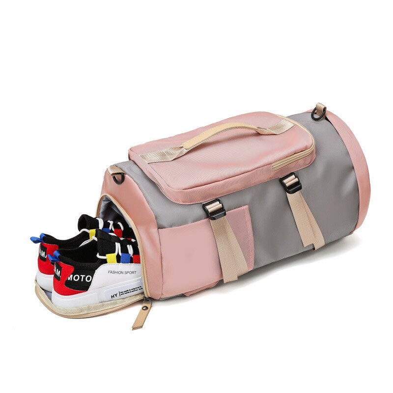 Kvinder gym sportstaske fitness trænings rygsæk udendørs rejse skuldertasker tas sac de sport mochila studerende sportbag  xa825wb