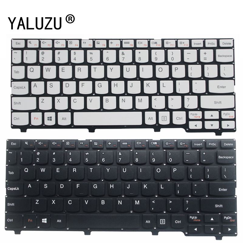 US laptop keyboard For Lenovo ideapad 100S 100S-11IBY 100S-11 English keyboard black/white