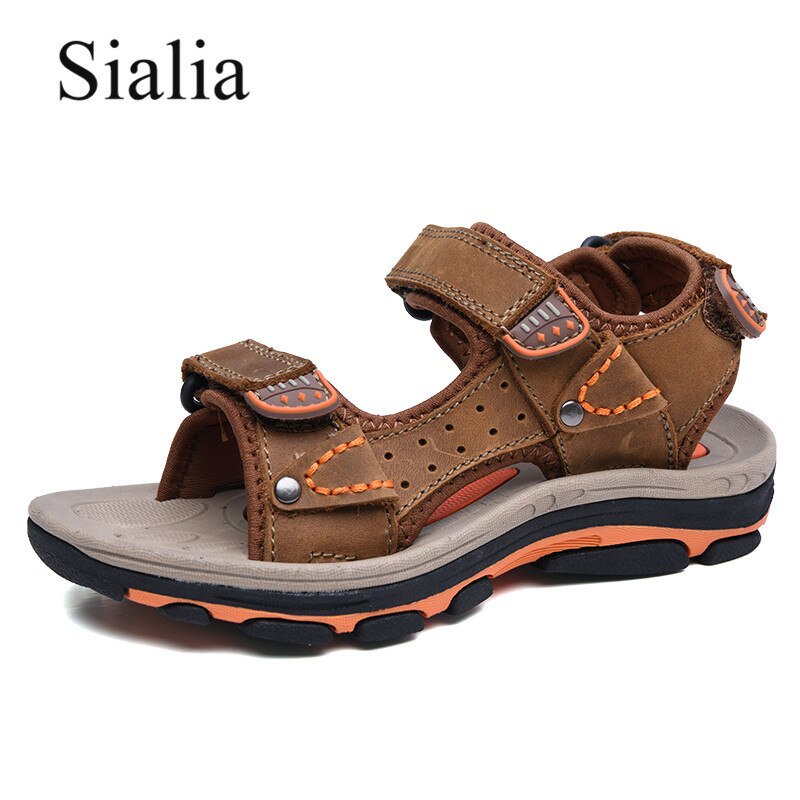 Sialia åndbare børnesandaler til børn sko drengesandaler pigesko sommerstrand åndbart skolefodtøj med åben tå