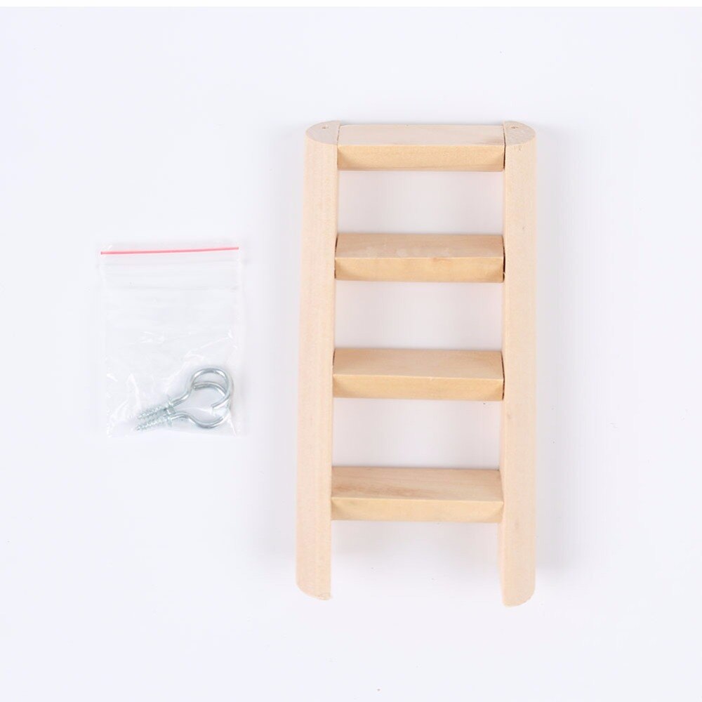 PipiFren Small Animal Toy Ladder Pet House Decorations Hamster Rat Climbing Gym Toys Wooden Hanging Ladder For Small Pet