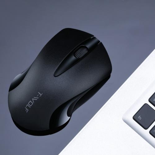 Q2 Wireless Mouse Bluetooth Mouse Silent PC Mause Rechargeable Ergonomic Mouse 3Keys 1600DPI 2.4Ghz USB Optical Mice For Laptop: Black