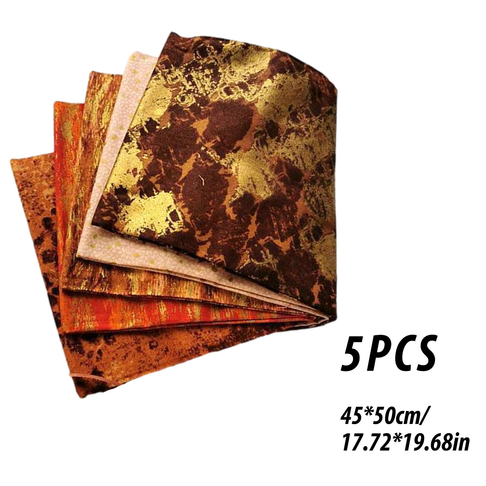 Tela de retales de algodón de 45x50CM tejido de costura suave para manualidades, bricolaje, tela de algodón hecha a mano, barco de caída al por mayor, 5 uds.