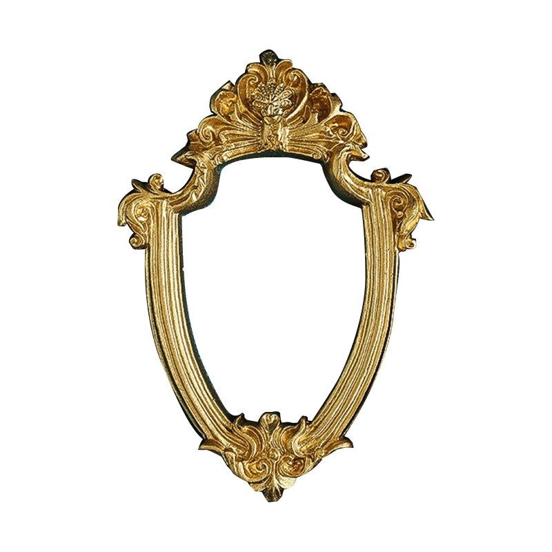 Goldene retro Foto Rahmen Nagel Kunst Schmuck Dekoration Anzeige Rahmen GXMA