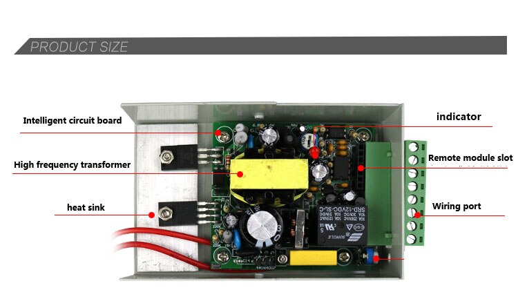 DC 12 V Deur Toegangscontrole systeem Schakelaar Voeding 3A/AC 110 ~ 240 V