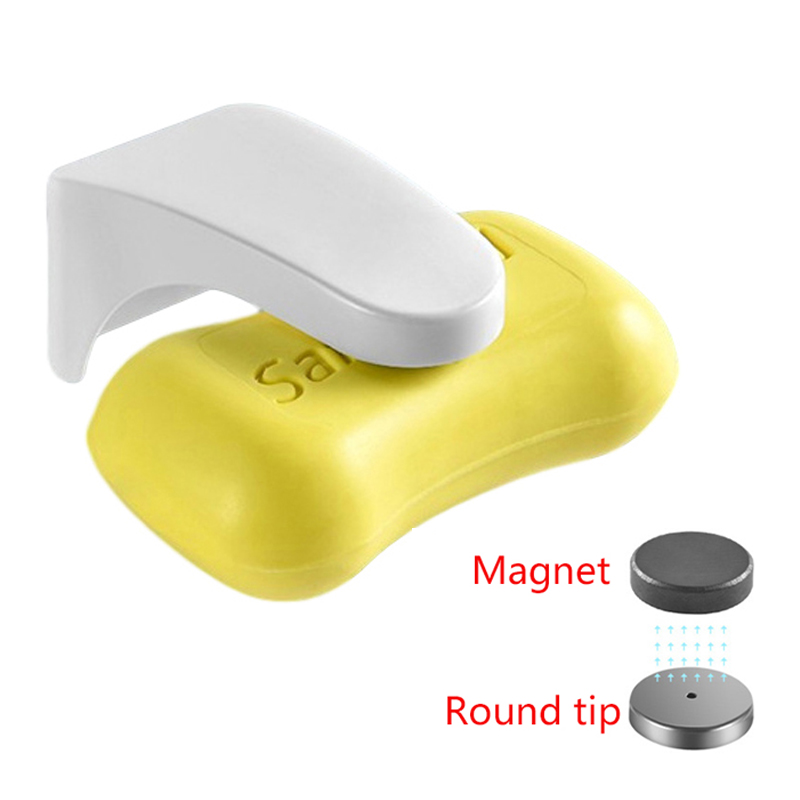 Portasapone magnetico Portasapone creativo a parete Portasapone autoadesivo da appendere Portasapone di scarico Organizzatore da cucina per bagno