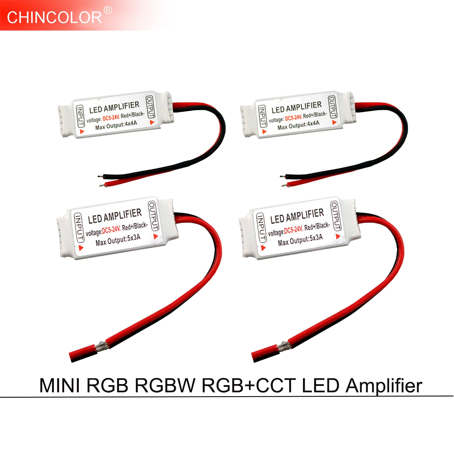 Led Versterker Controller DC5-24V Signaal Repeater Accessoire voor RGB RGBW RGB + CCT RGBWW RGBCW 5050 3528 Led Strip Licht 4-6Pin JQ