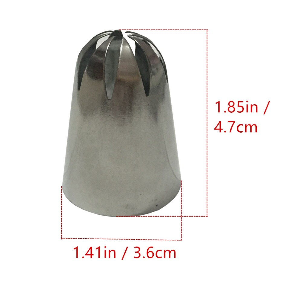 3 uds Super grande ruso glaseado conjunto de boquillas para manga pastelera boquilla de crema de pastelería de acero inoxidable Cupcake DIY postre horneado conjunto de boquillas para repostería