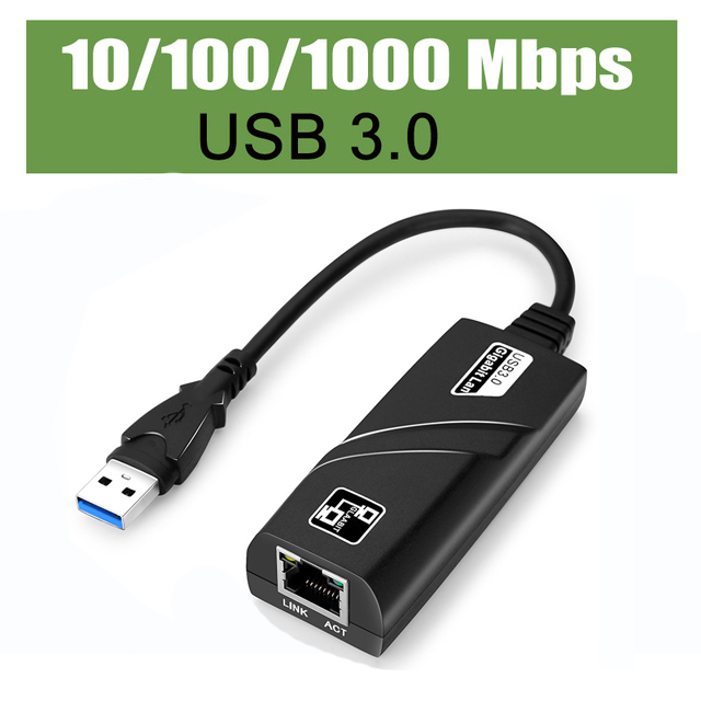 10/100/1000Mbps USB 3.0 cablato USB TypeC a Rj45 Lan Ethernet Adattatore RTL8153 Scheda di rete per PC MacBook Windows Laptop: WHITE