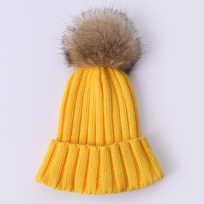 Bonnet en fausse fourrure pour fille, Style, à la , hiver, printemps,