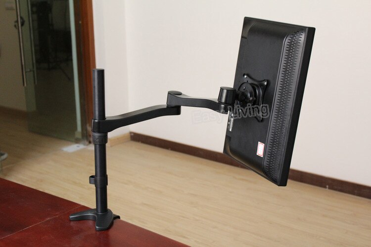 Aluminium Desktop Monitor Mount Arm Full Motion 360 Graden 13-24 &quot;LCD LED Monitor Houder Laden 5kgs zwart