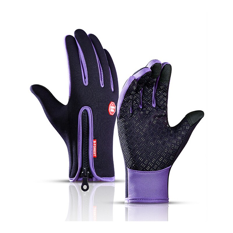 Tablet Screen Touch Gloves,Outdoor autumn and winter sports men's plus velvet touch screen warmth ski bike riding warm gloves