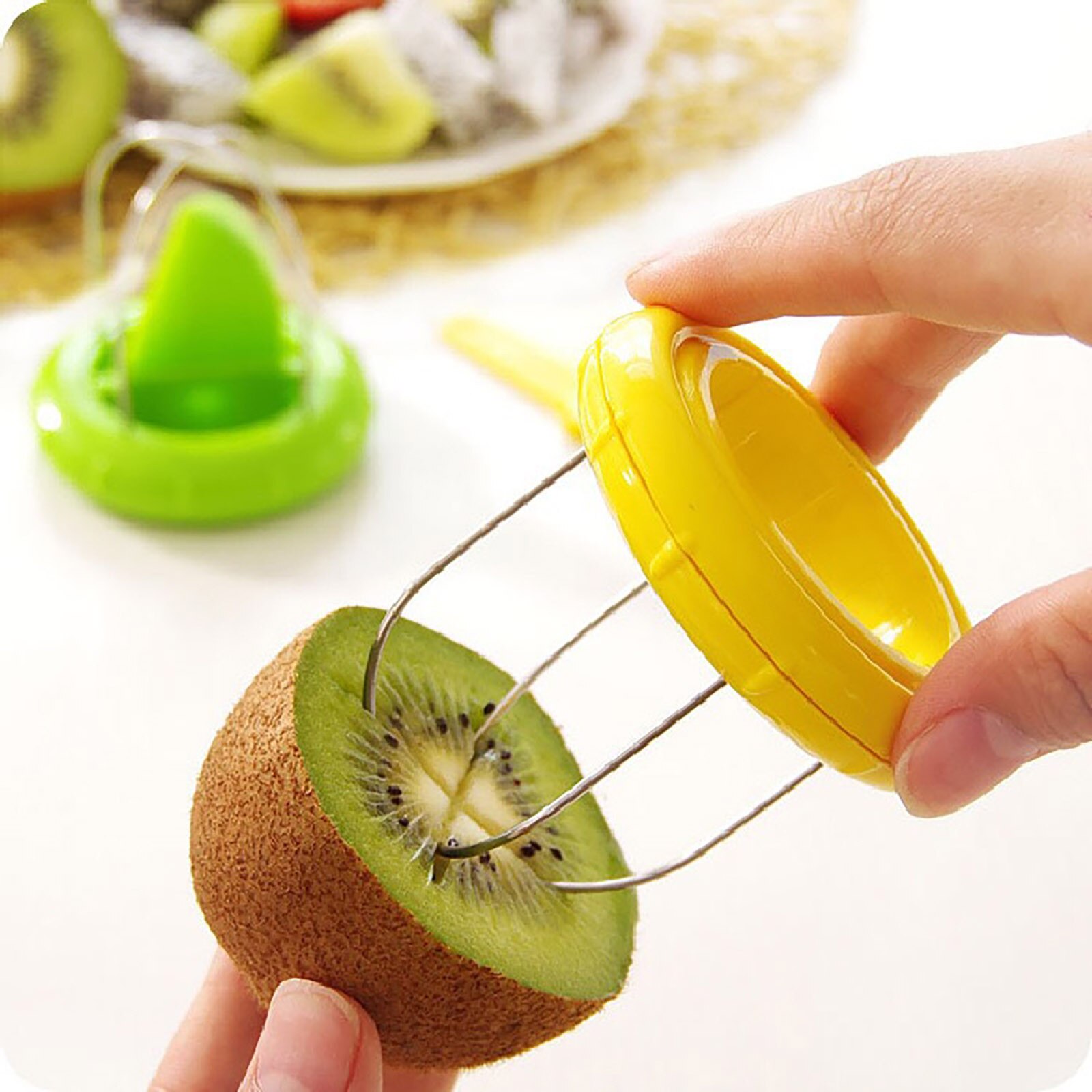 Mini Fruit Kiwi Cutter Peeler Slicer Keuken Gadgets Gereedschap Pitaya Peeling Peeling Gereedschap Voor Pitaya Groene Fruit Gereedschap Shredders