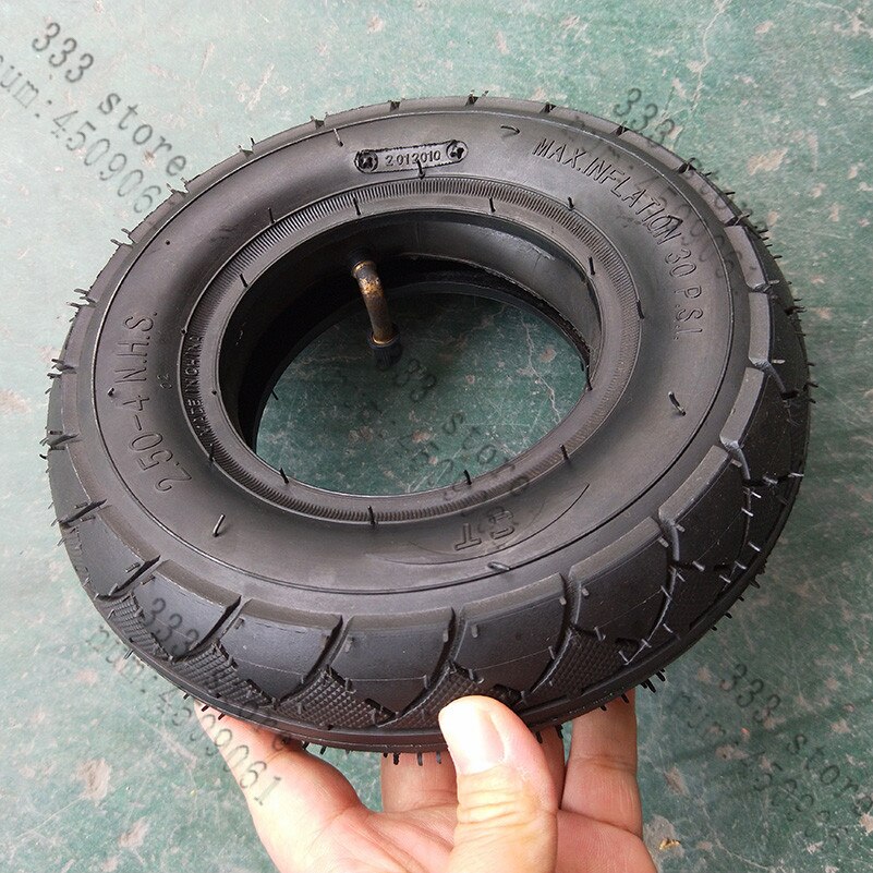2.50-4" Pneumatic Air 2.50-4 Tire with Inner Tube Filled Hand Truck/Utility Cart BIKE SCOOTER ATV Tire