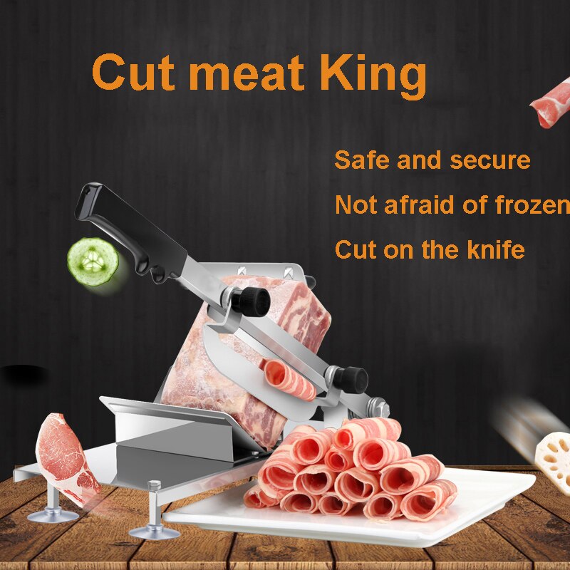 Commercial Household Manual Meat Slicer Lamb Beef Meatloaf Frozen Meat Cutting Machine Vegetable &amp; Meat Hand Mincer machine