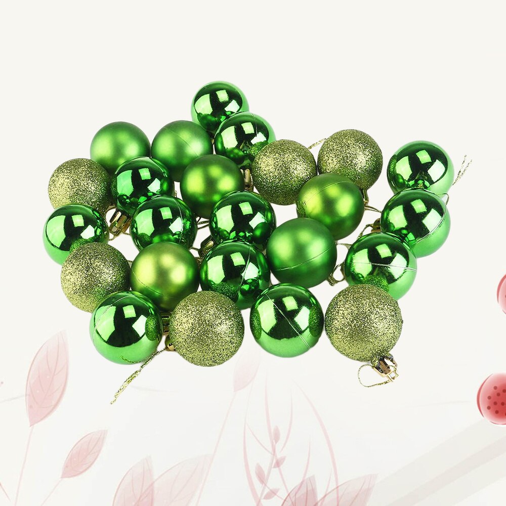 12pcs Green Christmas Ornaments Hanging Christmas Tree for Home Christmas Shop Party