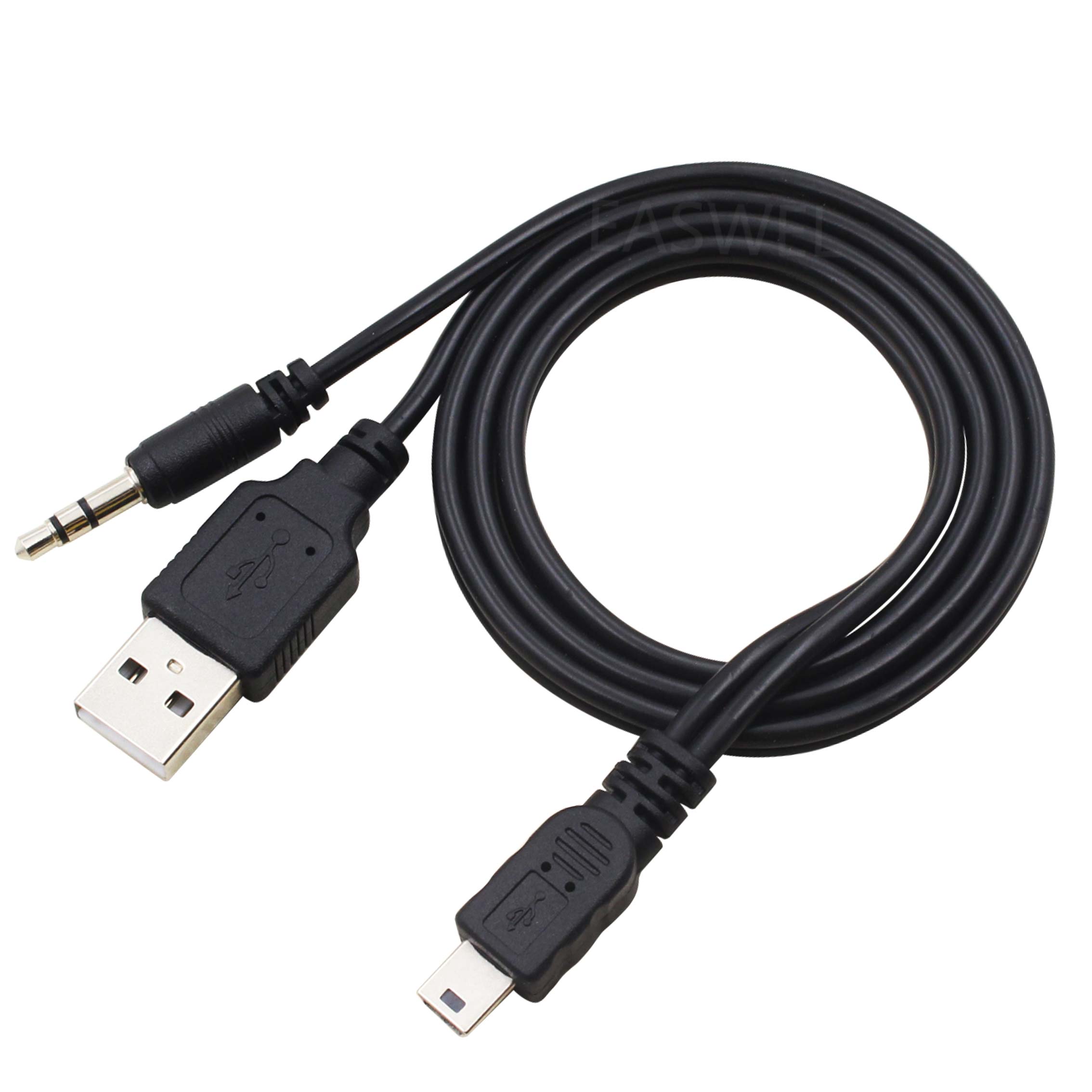 3.5mm en USB naar Mini USB Aux Kabel Oplader Voor iHome iHM76 Speaker