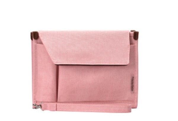 NoEnName-Null File Storage Bag Business Multi-layer Document Certificate Package Portable Multi-function Passport Package: Pink