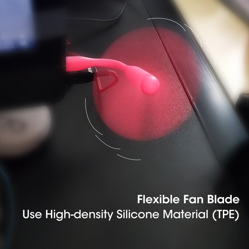 Flexible Portable USB Fan Mini USB LED Lamp Summer USB Gadgets Cooling Pocket Small Handheld Desk Fan Lamp