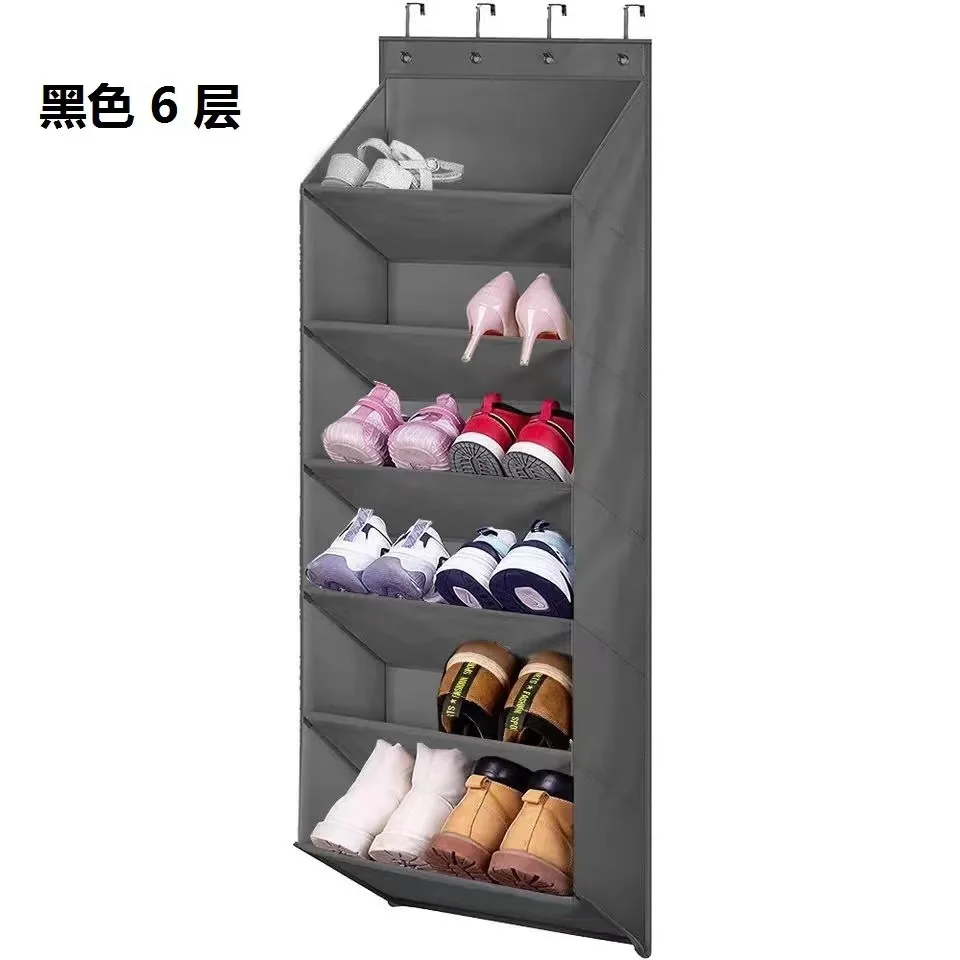 Deurschoenorganizer Hangend schoenenrek met 11/12 Pocket Rack Organizer Ruimtebesparend Wandgemonteerde Oxford-houder Garderobe-organizer: Licht Groen