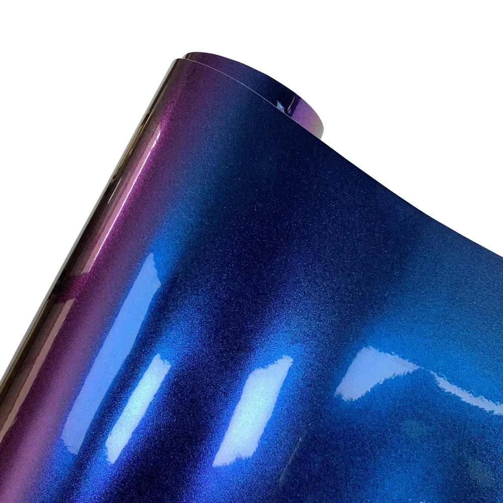 Película de vinilo camaleón para coche, pegatinas impermeables que cambian de Color, película modificada, calcomanía resistente a los arañazos, accesorios para automóviles y motocicletas: S / Naranja