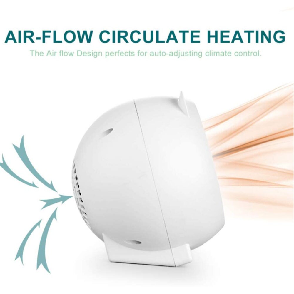 Cartoon Heater Kleine Desktop Kachel Leuke Huishoudelijke Elektrische Kachel Witte Huishoudelijke Draagbare Elektrische Verwarming Ventilator