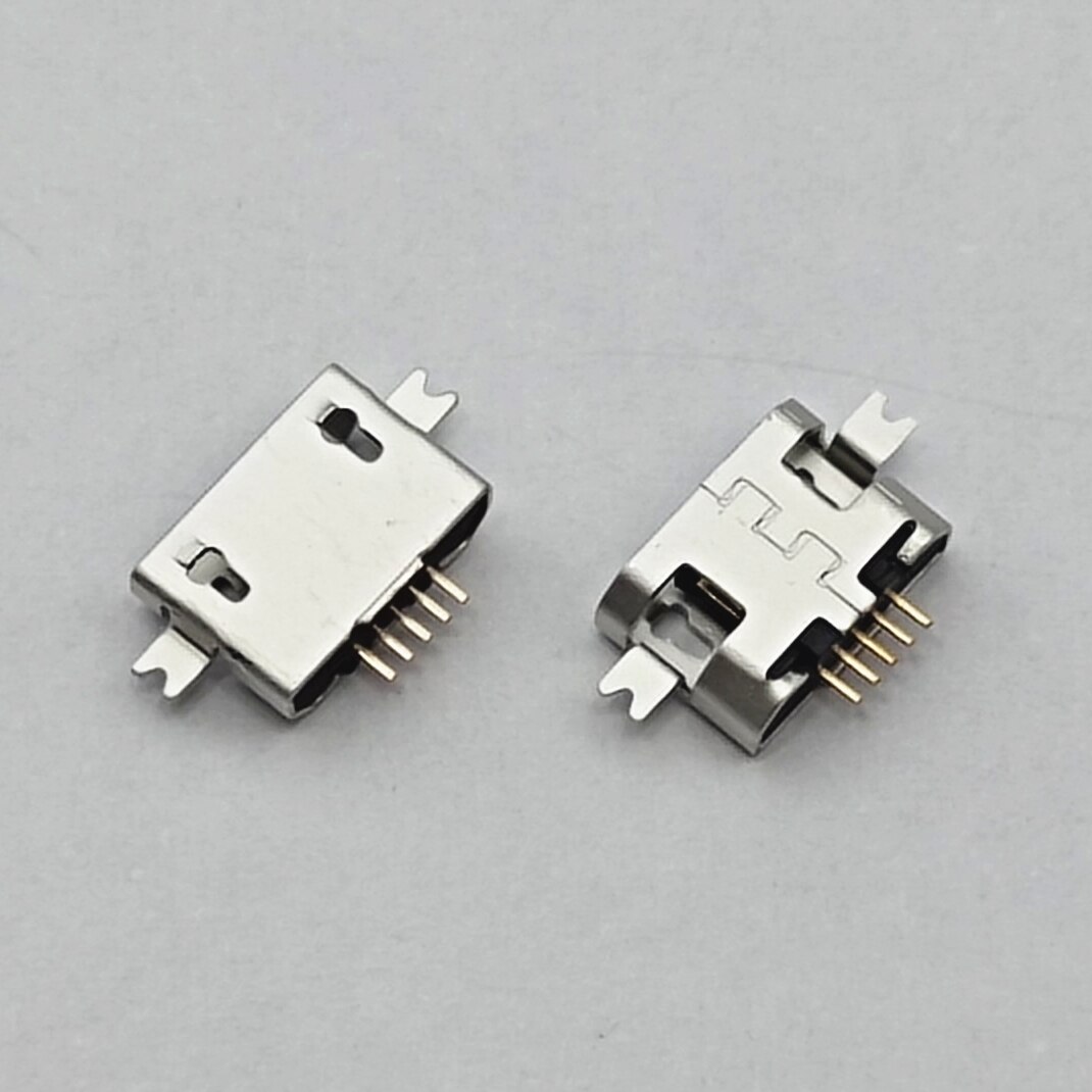 100 stk mikrostik tung plade 1.0 smd 2 fod mini usb 5p hun tablet opladning til motorola  ni525 mobiltelefonstik