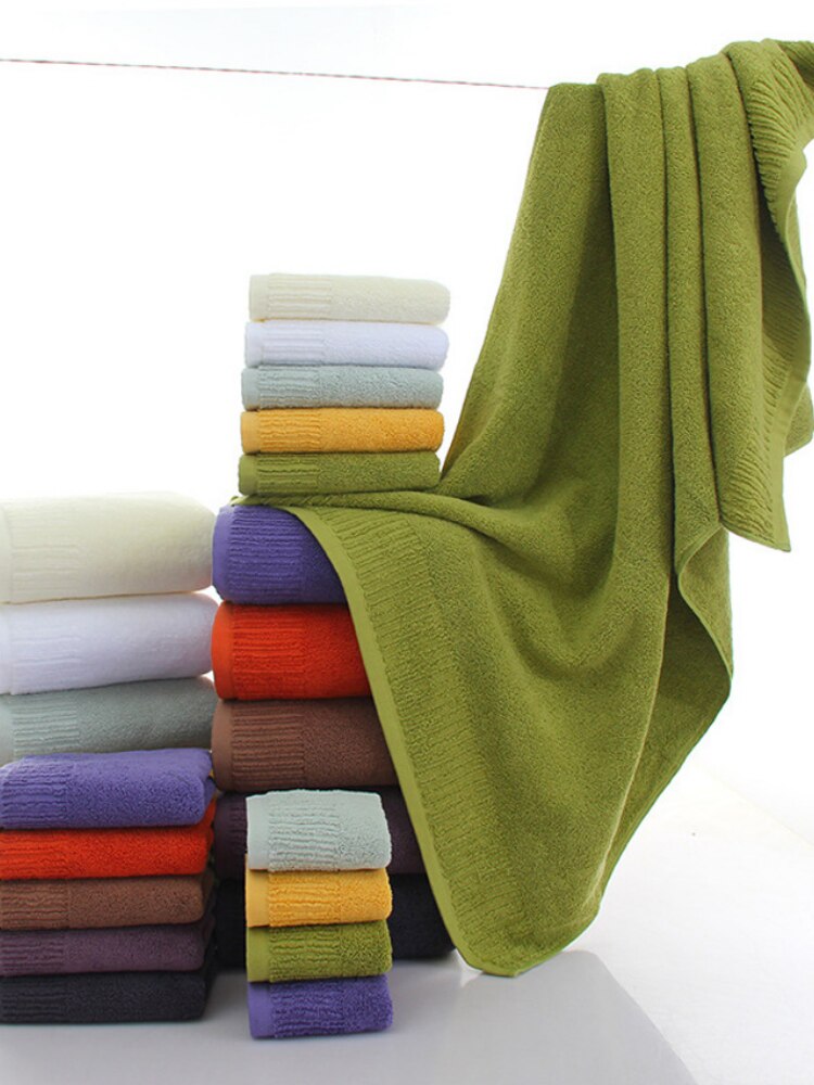 3 Stukken Van Pure Kleur Dikke Handdoek Set, Puur Katoen Zacht Gezicht Handdoek, volwassen Kinderen Baden Spa Handdoek, Huishoudelijke Badkamer